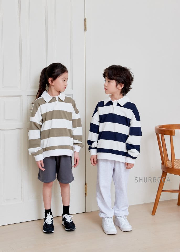 Shurrcca - Korean Children Fashion - #stylishchildhood - Collar Sweatshirt - 3