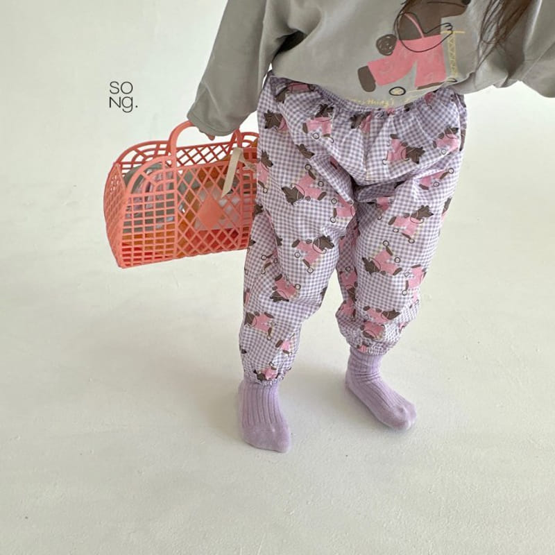 Song - Korean Children Fashion - #childrensboutique - Check Puppy Pants - 11