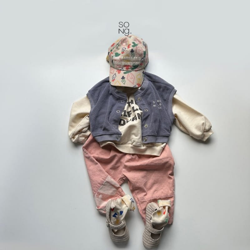 Song - Korean Children Fashion - #magicofchildhood - Embrodiery Teddy Vest - 6