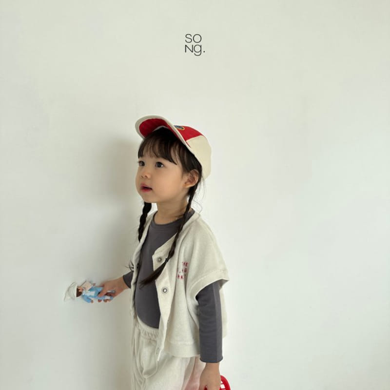 Song - Korean Children Fashion - #toddlerclothing - Embrodiery Teddy Vest - 10