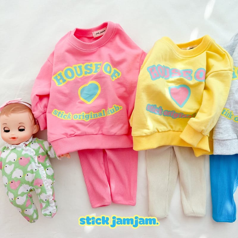 Stick - Korean Baby Fashion - #onlinebabyboutique - Baby House Sweatshirt - 3