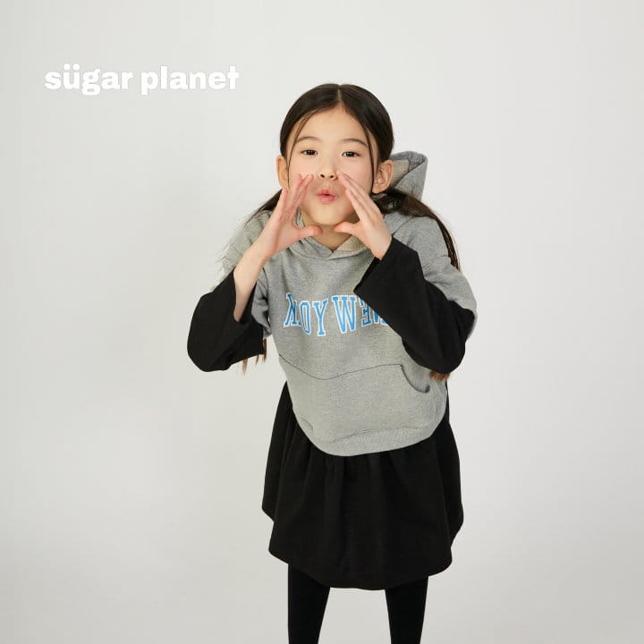 Sugar Planet - Korean Children Fashion - #childrensboutique - Newyork Hoody One-piece - 10