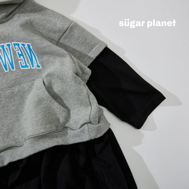 Sugar Planet - Korean Children Fashion - #kidzfashiontrend - Newyork Hoody One-piece - 2