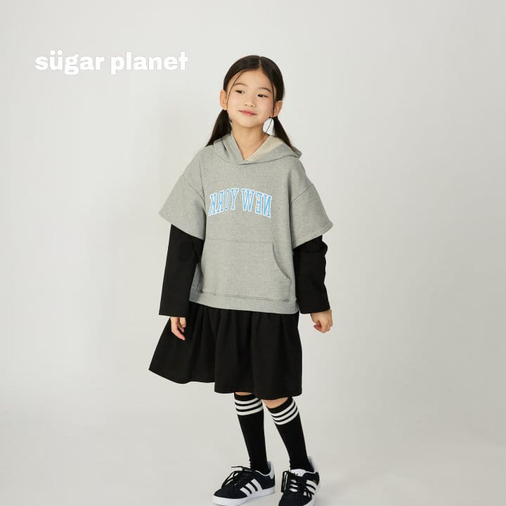 Sugar Planet - Korean Children Fashion - #minifashionista - Newyork Hoody One-piece - 6