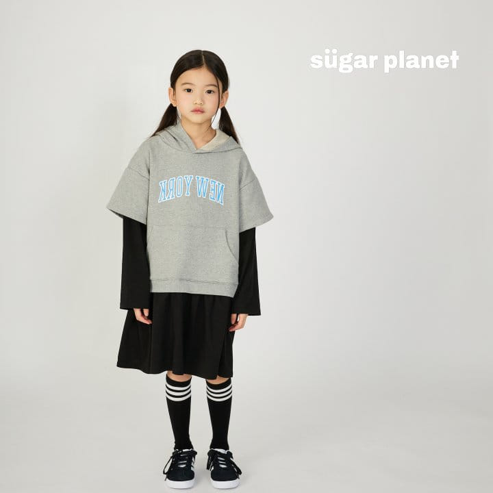 Sugar Planet - Korean Children Fashion - #prettylittlegirls - Newyork Hoody One-piece - 7