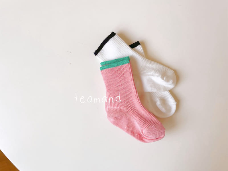 Teamand - Korean Children Fashion - #magicofchildhood - Raspbaerry Socks Set - 3