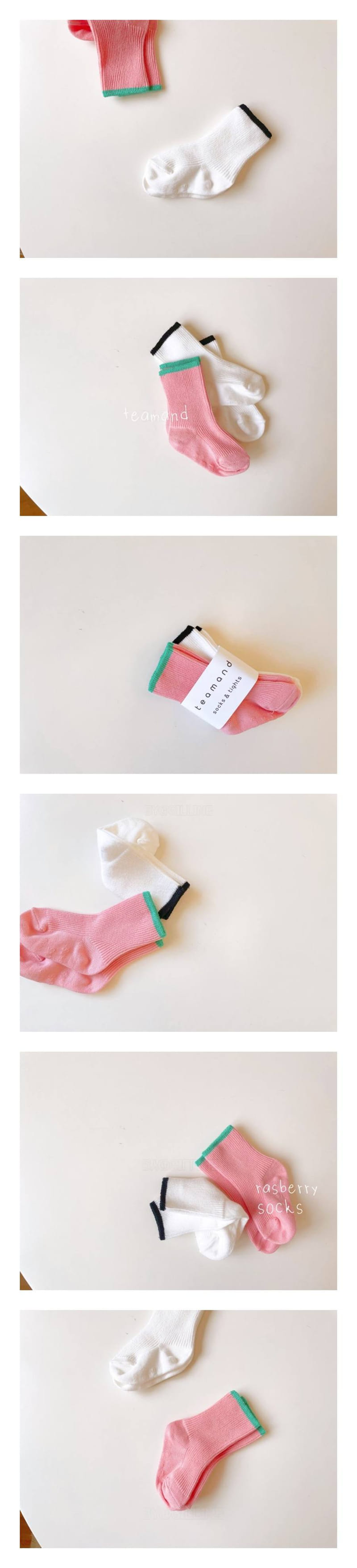 Teamand - Korean Women Fashion - #womensfashion - Raspberry Socks Set