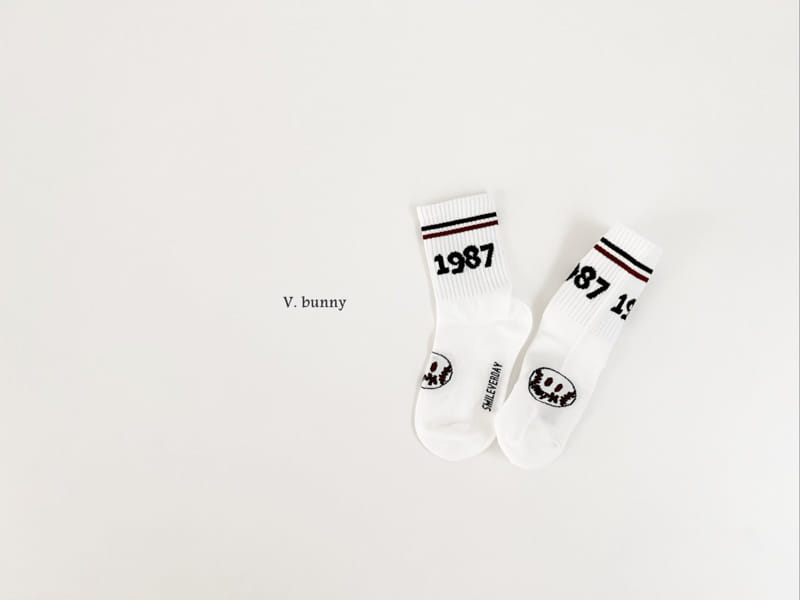 V Bunny - Korean Children Fashion - #Kfashion4kids - Smile Ball Socks Set - 5