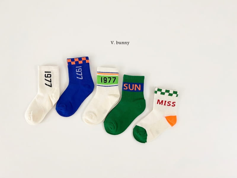 V Bunny - Korean Children Fashion - #Kfashion4kids - Sheel Tic Socks Set - 7