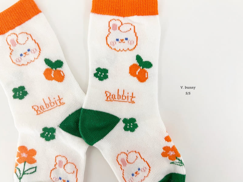 V Bunny - Korean Children Fashion - #discoveringself - Cherry Rabbit Socks Set - 8