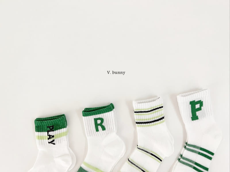 V Bunny - Korean Children Fashion - #discoveringself - Play Socks Set - 5