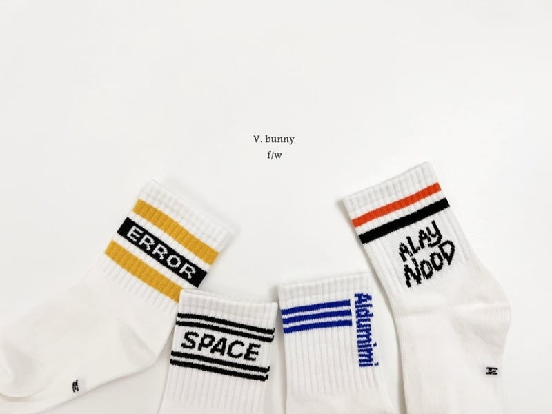 V Bunny - Korean Children Fashion - #discoveringself - Erro Socks Set - 11