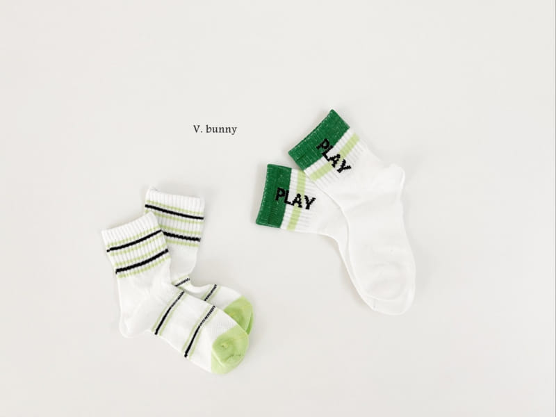 V Bunny - Korean Children Fashion - #kidsshorts - Play Socks Set - 7