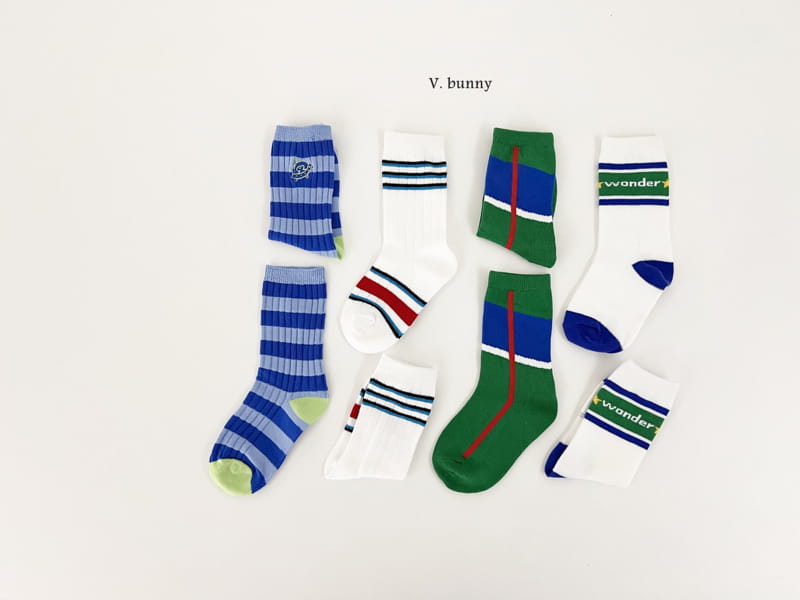 V Bunny - Korean Children Fashion - #kidsstore - Wonder Socks Set - 8