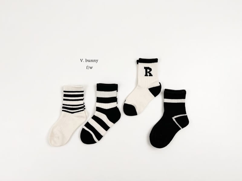 V Bunny - Korean Children Fashion - #kidzfashiontrend - Als Socks Set - 2