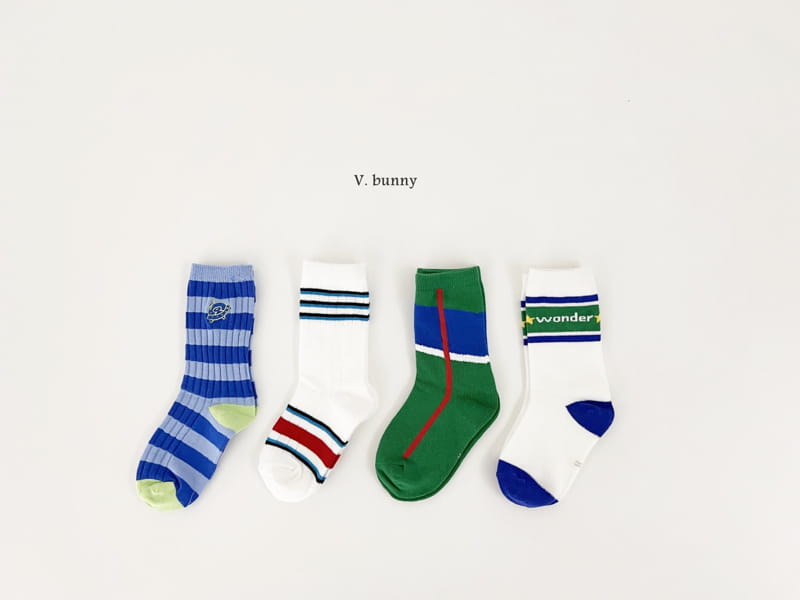 V Bunny - Korean Children Fashion - #littlefashionista - Wonder Socks Set - 11