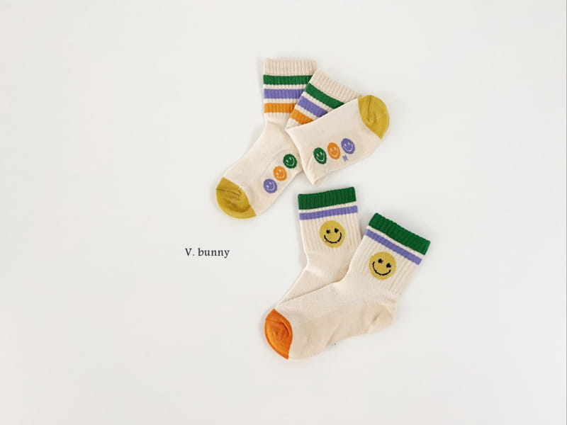 V Bunny - Korean Children Fashion - #littlefashionista - Kind Socks Set - 9