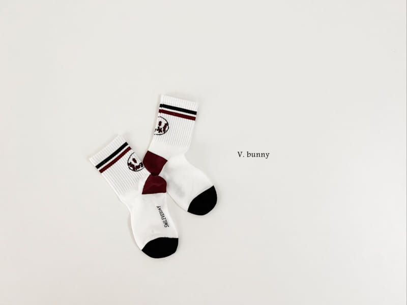 V Bunny - Korean Children Fashion - #littlefashionista - Smile Ball Socks Set - 6