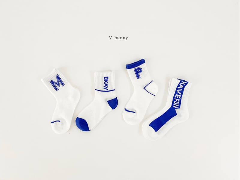 V Bunny - Korean Children Fashion - #magicofchildhood - Okay Socks Set - 11