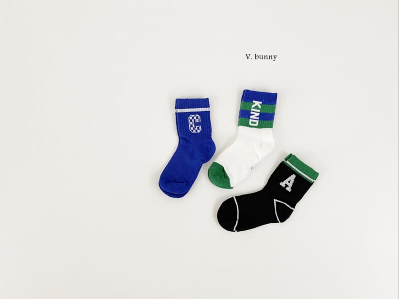 V Bunny - Korean Children Fashion - #magicofchildhood - Kind Socks Set - 10