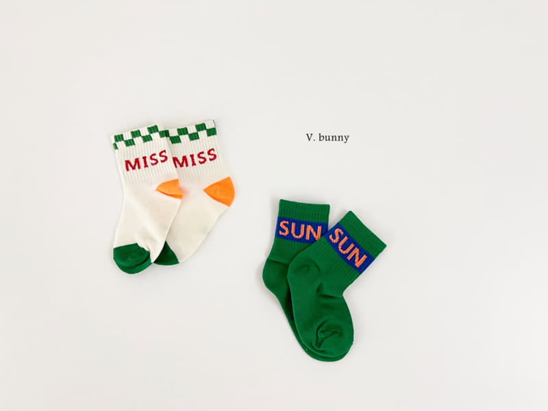 V Bunny - Korean Children Fashion - #magicofchildhood - Sheel Tic Socks Set - 9