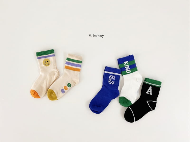 V Bunny - Korean Children Fashion - #minifashionista - Kind Socks Set - 11