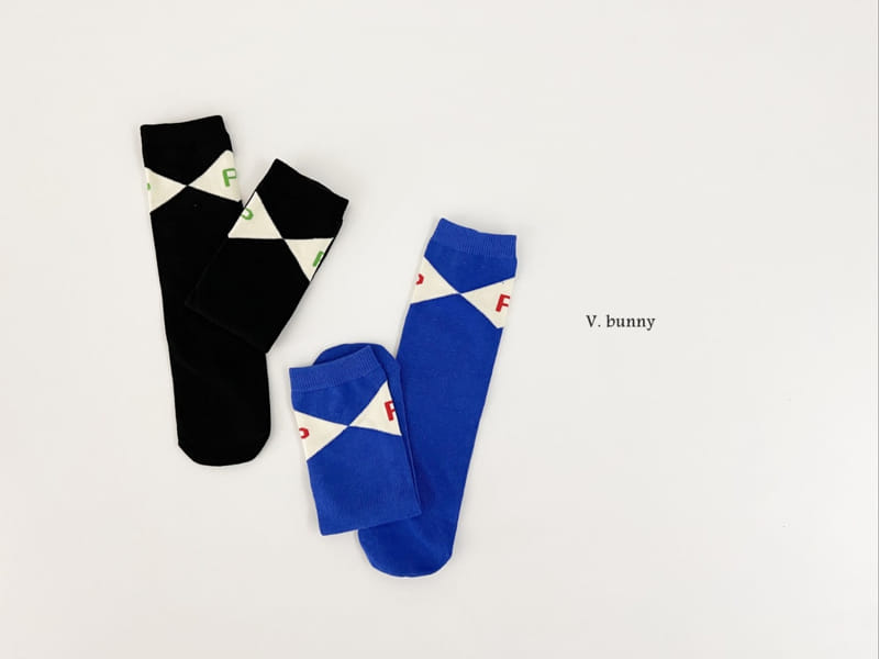 V Bunny - Korean Children Fashion - #stylishchildhood - 3p Sock Set - 2