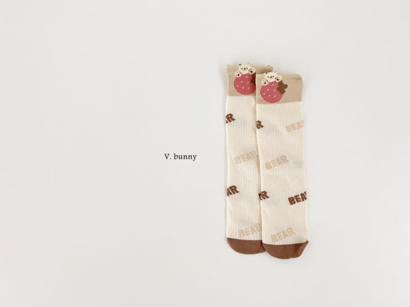 V Bunny - Korean Children Fashion - #todddlerfashion - Strawberry Socks Set