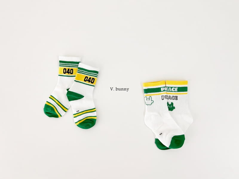 V Bunny - Korean Children Fashion - #todddlerfashion - Laket Socks Set - 11