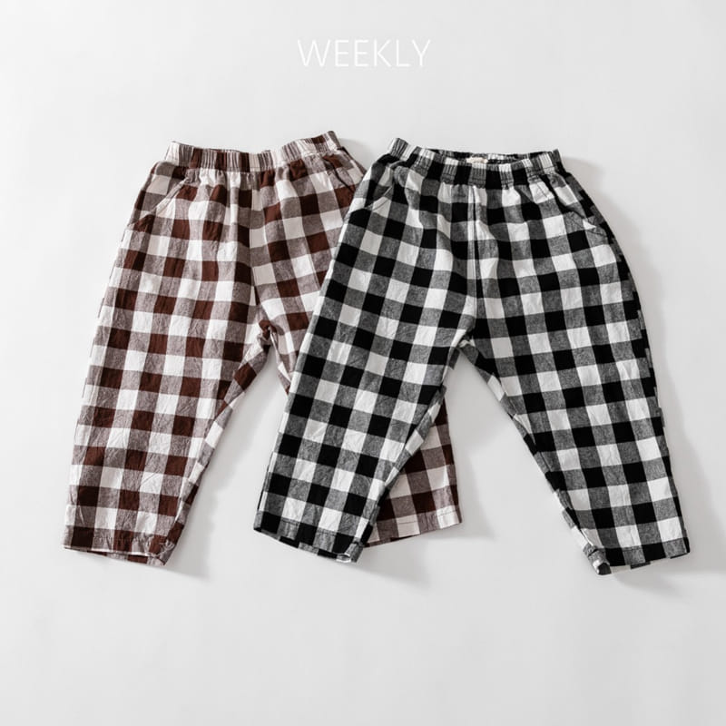 Weekly - Korean Children Fashion - #kidsstore - Check Pants - 8