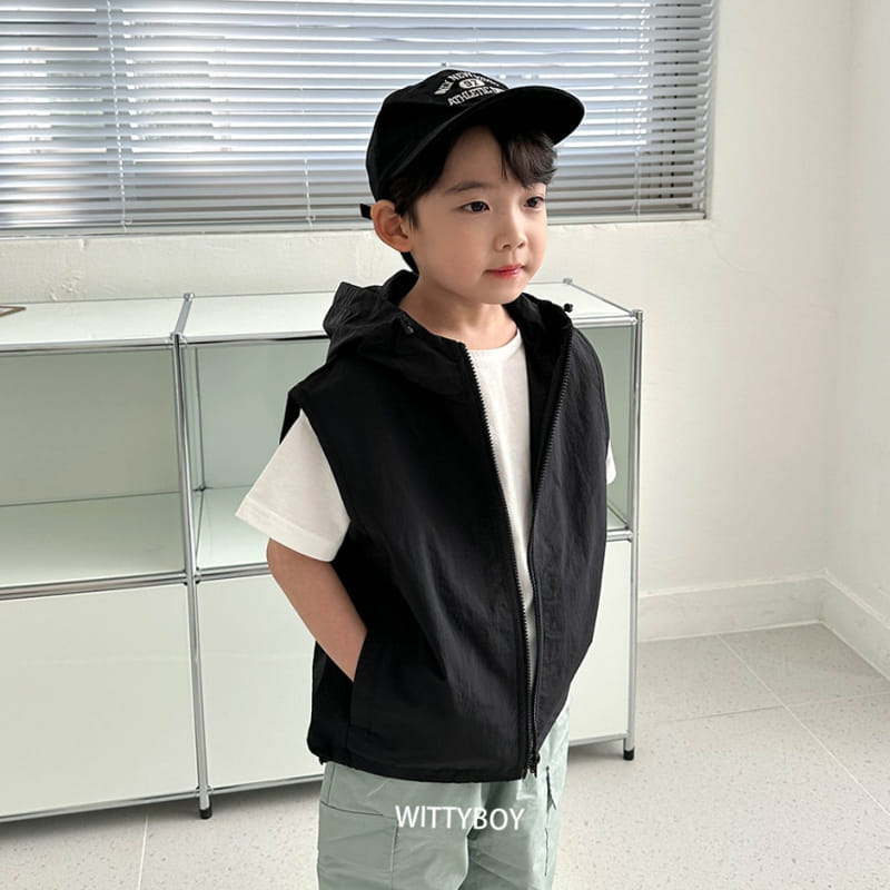 Witty Boy - Korean Children Fashion - #childofig - Vibe Hoody Vest - 12