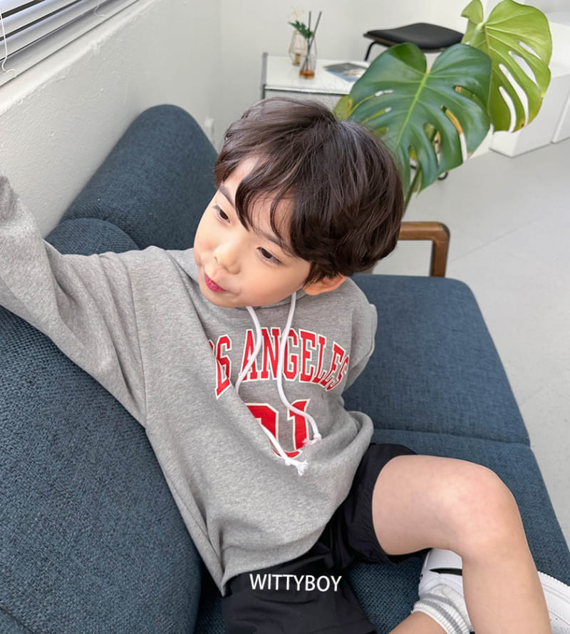 Witty Boy - Korean Children Fashion - #childrensboutique - LA Hoody Tee - 12