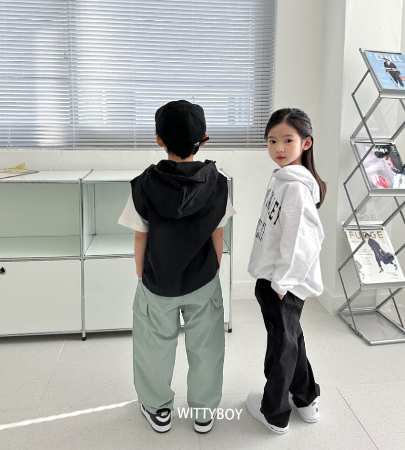 Witty Boy - Korean Children Fashion - #designkidswear - Belly Hoody Tee - 9