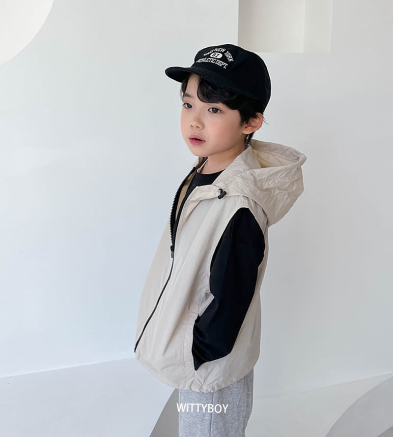 Witty Boy - Korean Children Fashion - #discoveringself - Vibe Hoody Vest - 2