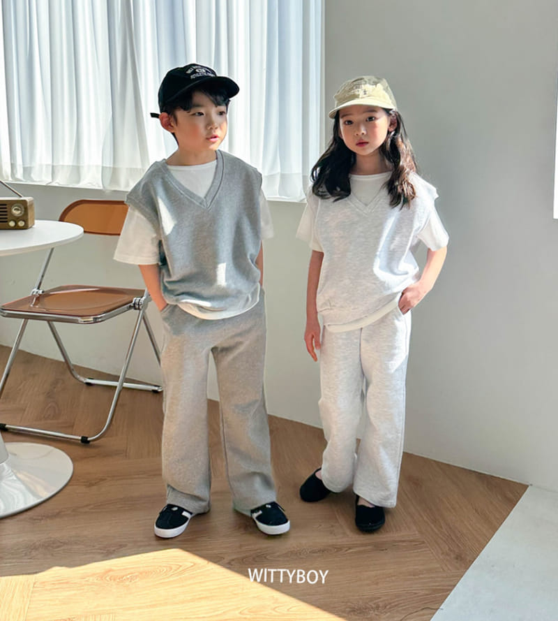 Witty Boy - Korean Children Fashion - #discoveringself - Uni Pants - 3