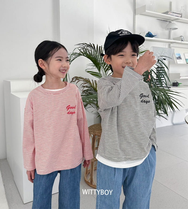 Witty Boy - Korean Children Fashion - #discoveringself - Day Stripes Tee - 2