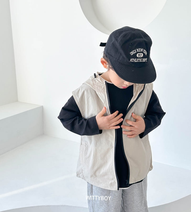 Witty Boy - Korean Children Fashion - #fashionkids - Vibe Hoody Vest - 3