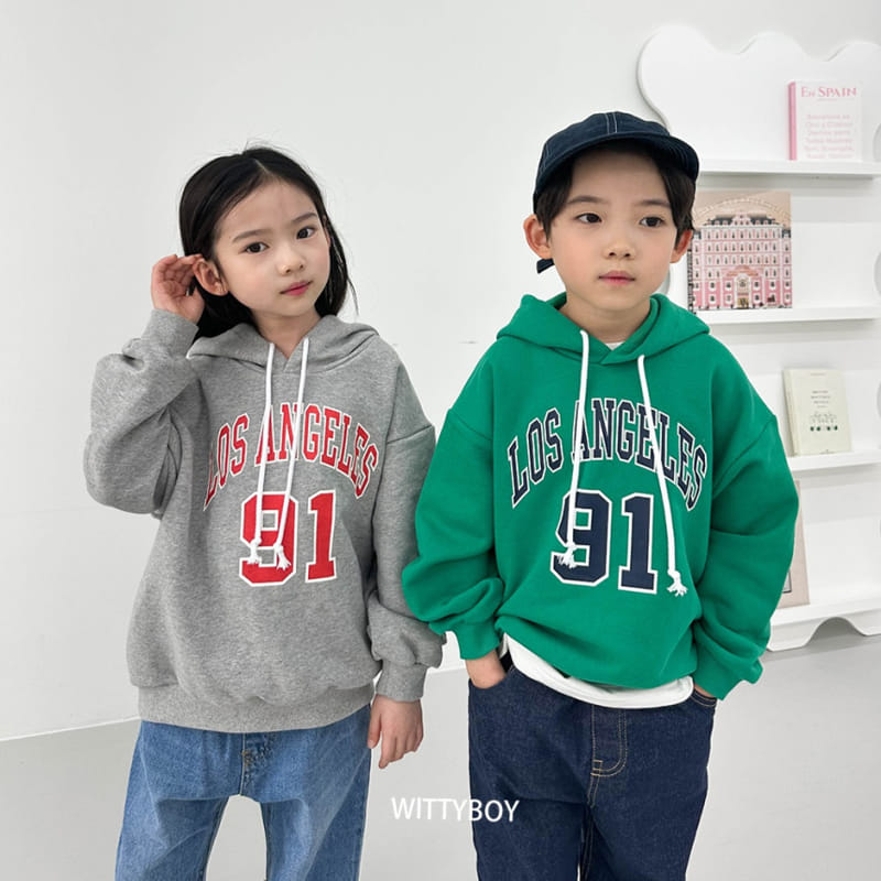 Witty Boy - Korean Children Fashion - #kidsstore - LA Hoody Tee