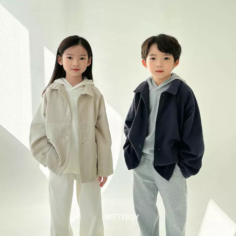 Witty Boy - Korean Children Fashion - #kidzfashiontrend - Magaret Jacket