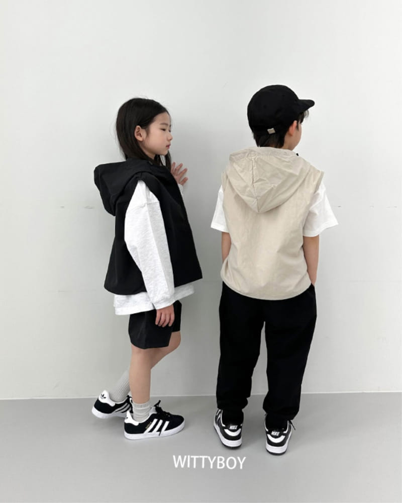 Witty Boy - Korean Children Fashion - #littlefashionista - Vibe Hoody Vest - 8