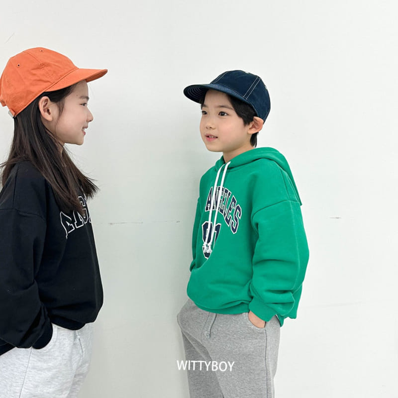 Witty Boy - Korean Children Fashion - #stylishchildhood - LA Hoody Tee - 10