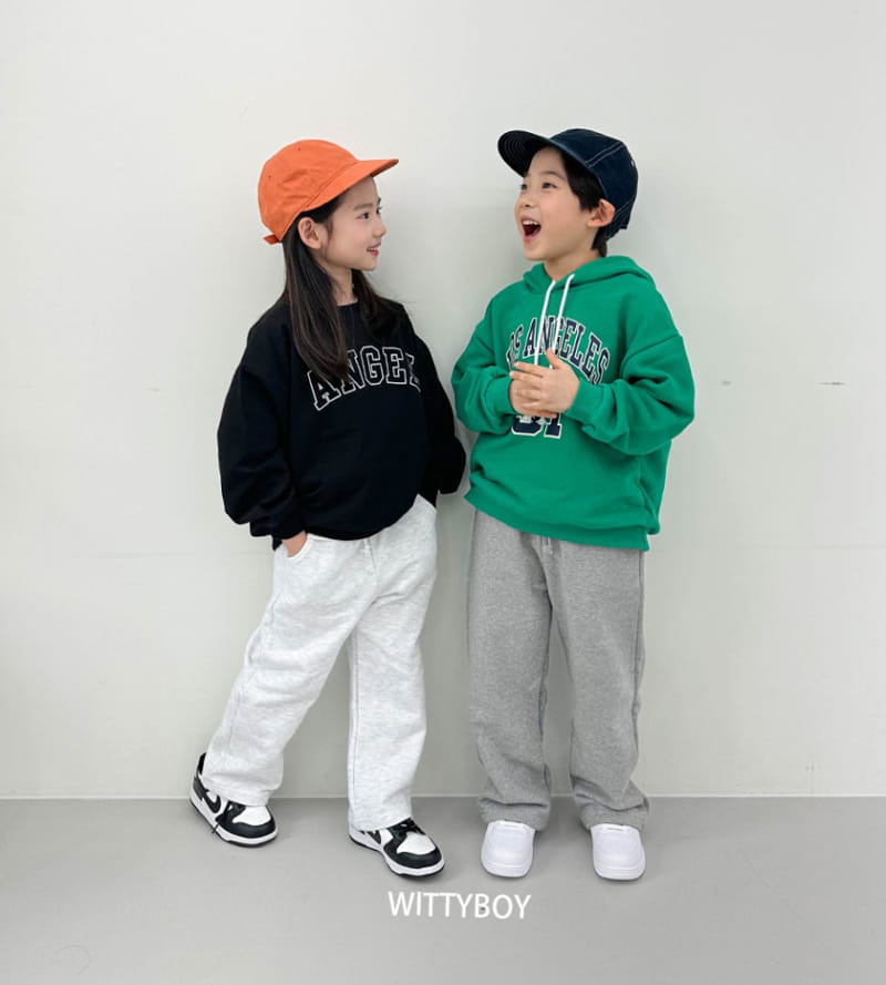 Witty Boy - Korean Children Fashion - #todddlerfashion - LA Hoody Tee - 8