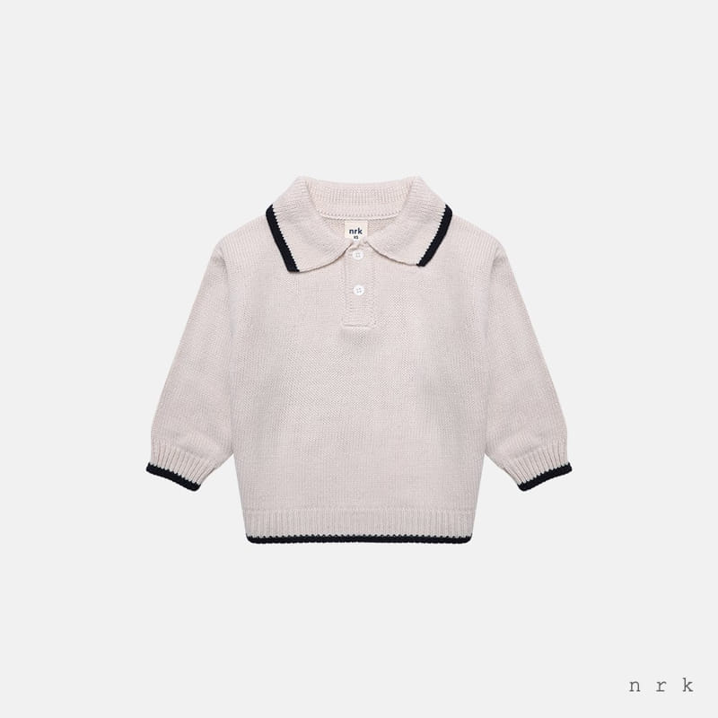 nrk - Korean Children Fashion - #minifashionista - Color Collar Knit Tee - 3