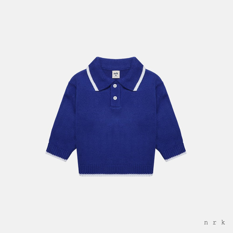 nrk - Korean Children Fashion - #todddlerfashion - Color Collar Knit Tee - 5