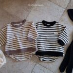 Waffle Stripes Top Bottom Set