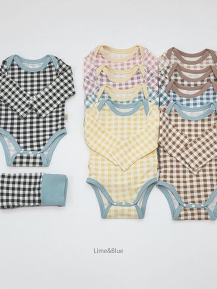 Cracker Check Baby Bodysuit