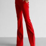 Maxi Flared Boots Cut Tailored Trousers