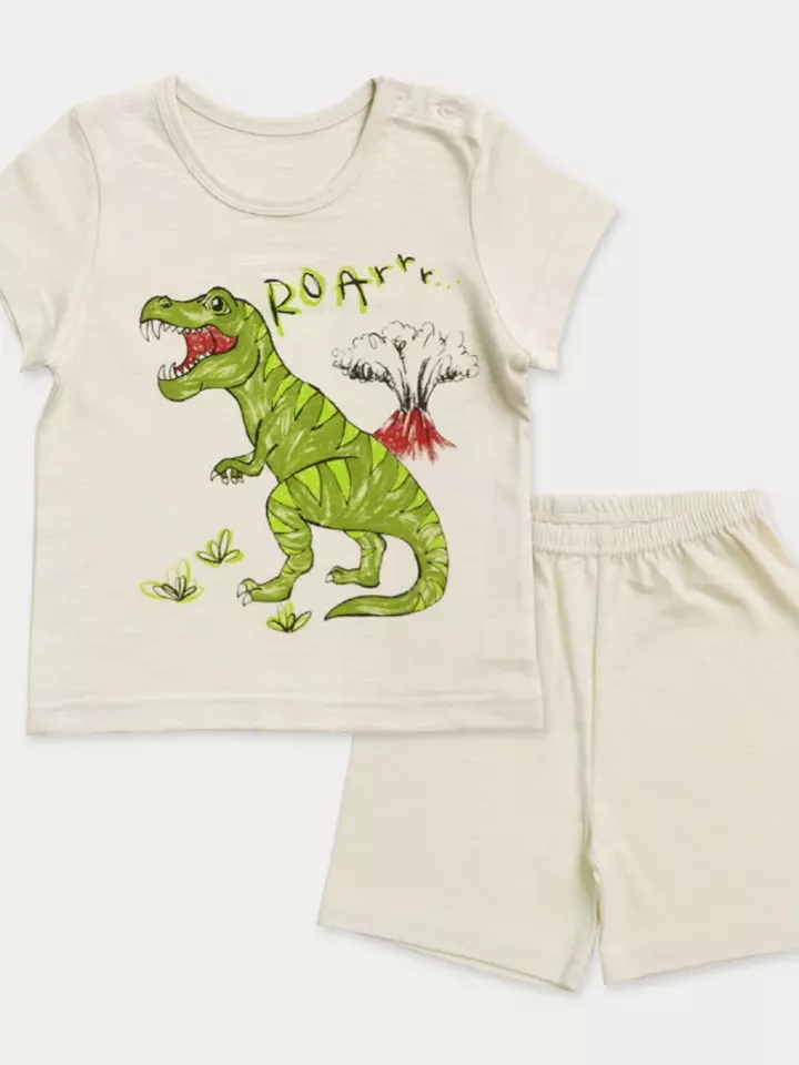 Angry Dino Sluv Cotton Modal