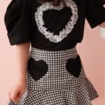 Check Heart Skirt