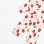 Pink Strawberry Capri Jacquard